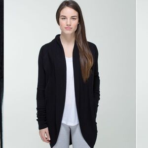 lululemon athletica transformation wrap Black Cardigan Sweater